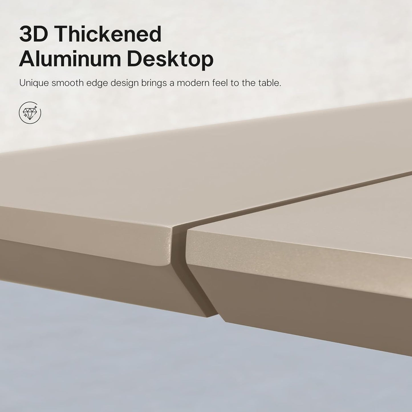 PURPLE LEAF Outdoor Dining Set for 8, Aluminum Outdoor Patio Table and Chairs Set with Olefin Cushions, 9 Pieces Patio Furniture Set for Garden or Deck, Beige