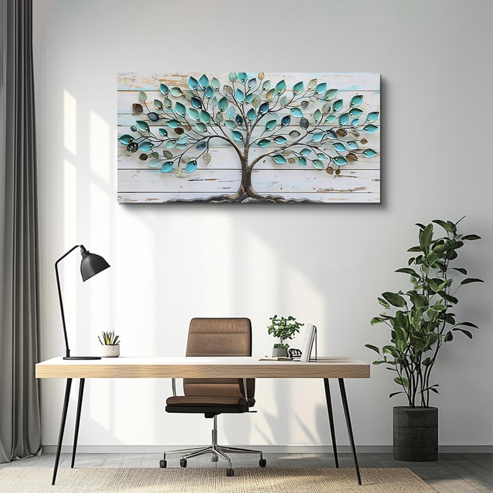 MHARTK66 Wall Art For Living Room Abstract Wall Decor For Bedroom Large Wall Art Canvas Prints Tree Landscape Picture Framed Artwork For Walls Office Paintings Modern Decorations For Home 24 X 48