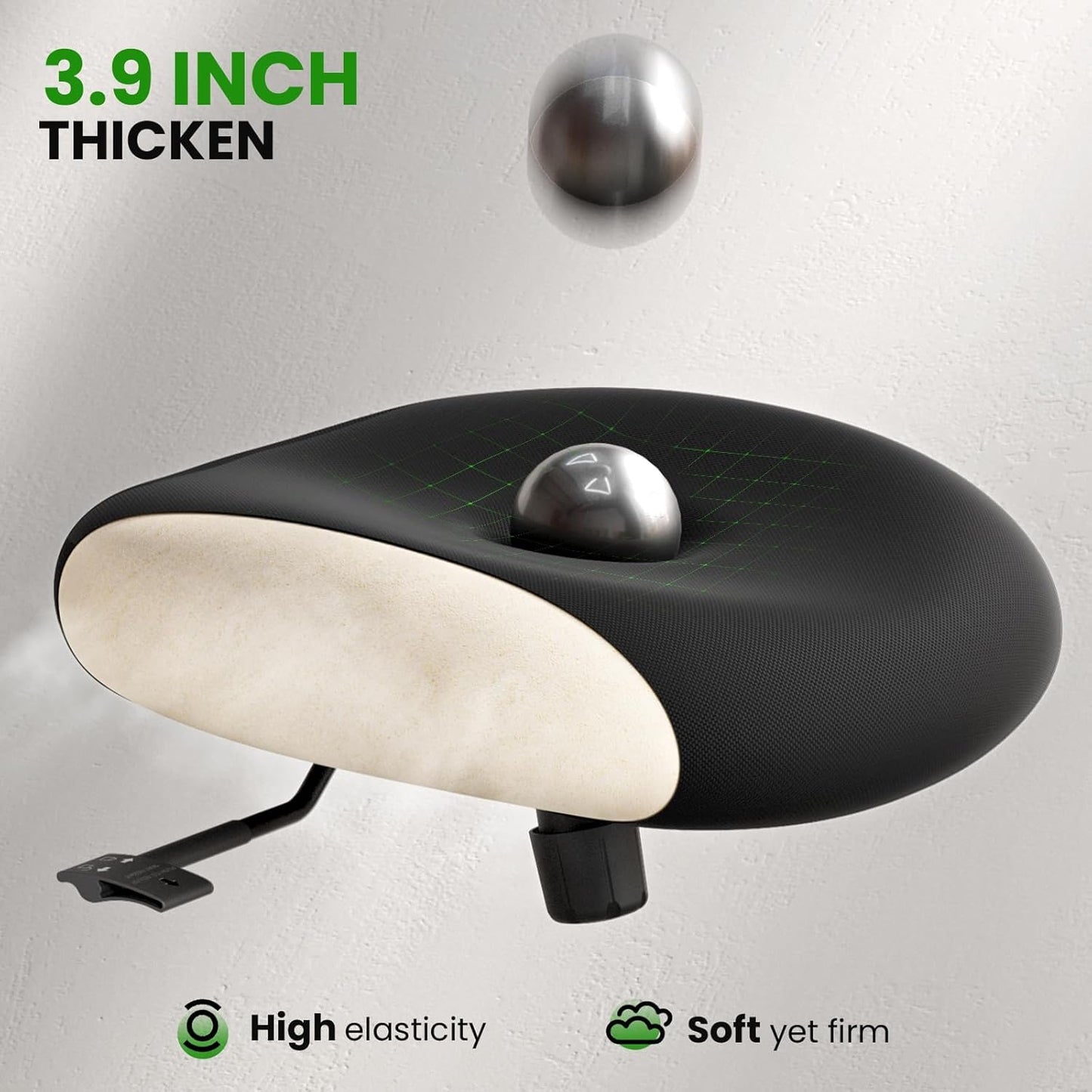 Ergonomic Office Chair with Upgraded Rubber Wheels for Big and Tall, Adjustable High Back Computer Chair 350lbs with 3D Headrest, Lumbar Support, Flip-up Arms, Mesh Desk Chair for Long Work Hours