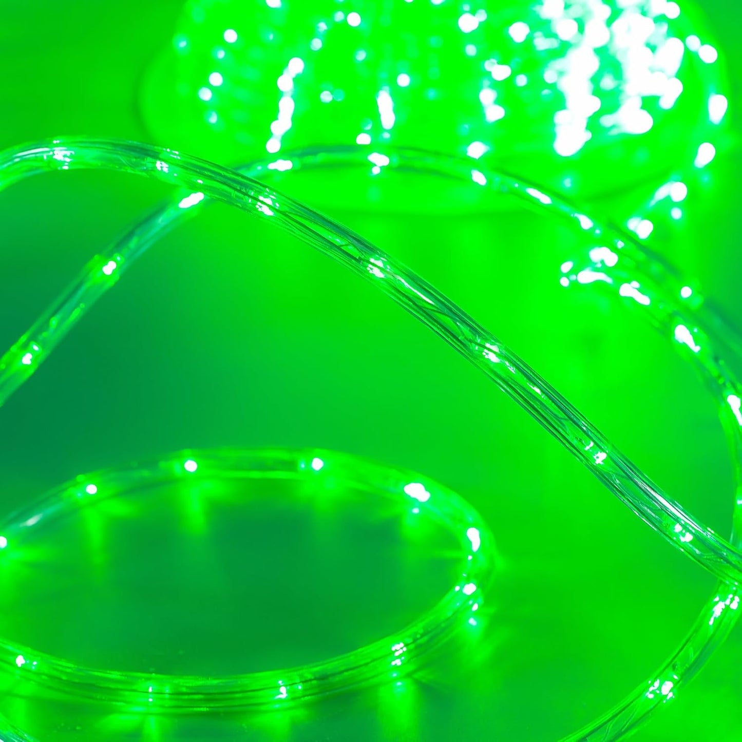 Waterproof LED Rope Lights, Connectable & Flexible with 8 Modes, Outdoor Lighting for Deck, Garden, Pool, Patio & Christmas Decor (Green, 100ft)