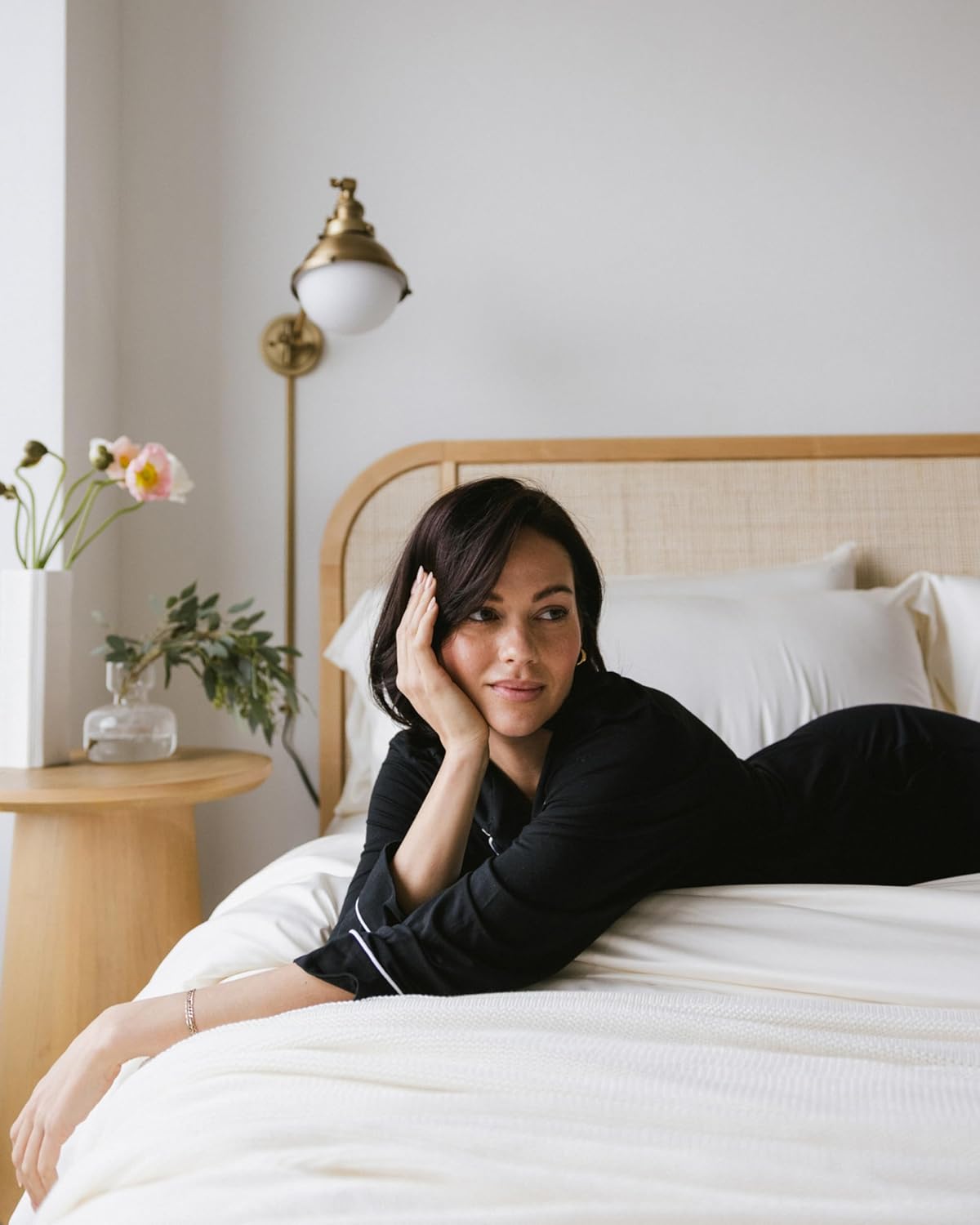 Cozy Earth Luxury Bed Sheet Set - 100% Viscose from Bamboo Fabric, Ultra-Soft & Breathable, Fits Regular & Deep Pocket Mattresses up to 20" - 4 Pieces Twin Sheet Set Oat