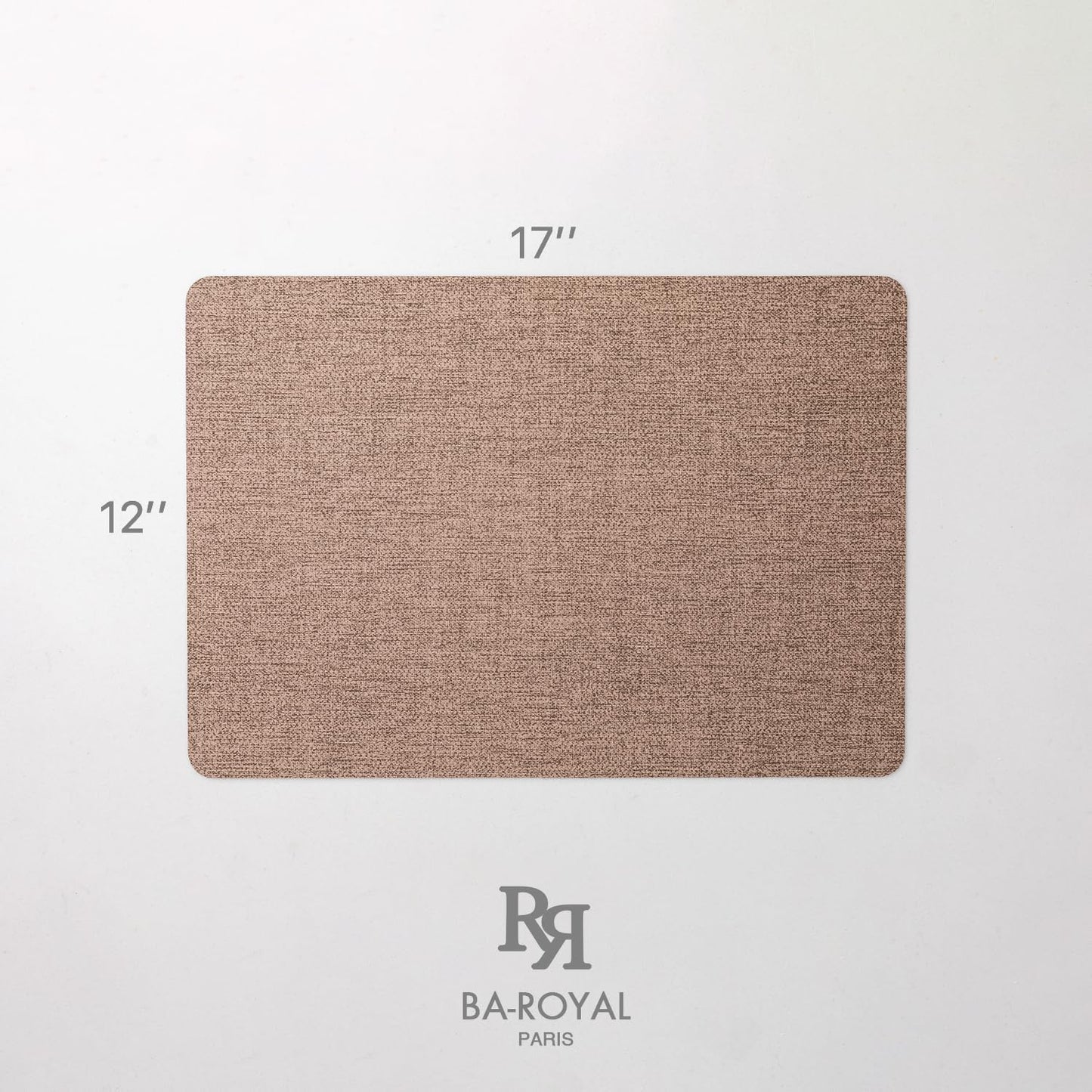 Faux Leather Placemats Set of 4 Vinyl Washable Wipeable Table Mats for Kitchen Dining Table Heat Resistant Waterproof Modern Indoor/Outdoor Placemats Non-Slip Easy Clean Place Mats (Cocoa)