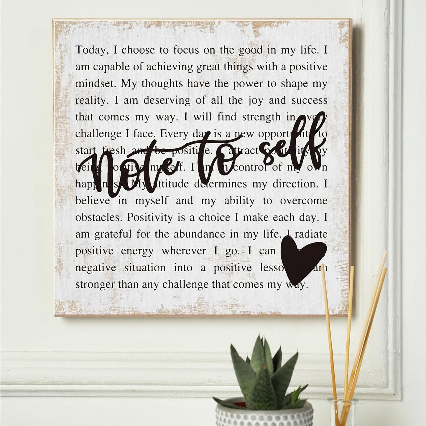 Inspirational Quotes Bow Canvas Wall Art Framed Painting Prints Wall Decor Rustic Motivational Decorative Mental Health Decorations for Bedroom Home Decor Office Decor Accessories,11.8x11.8 Inch