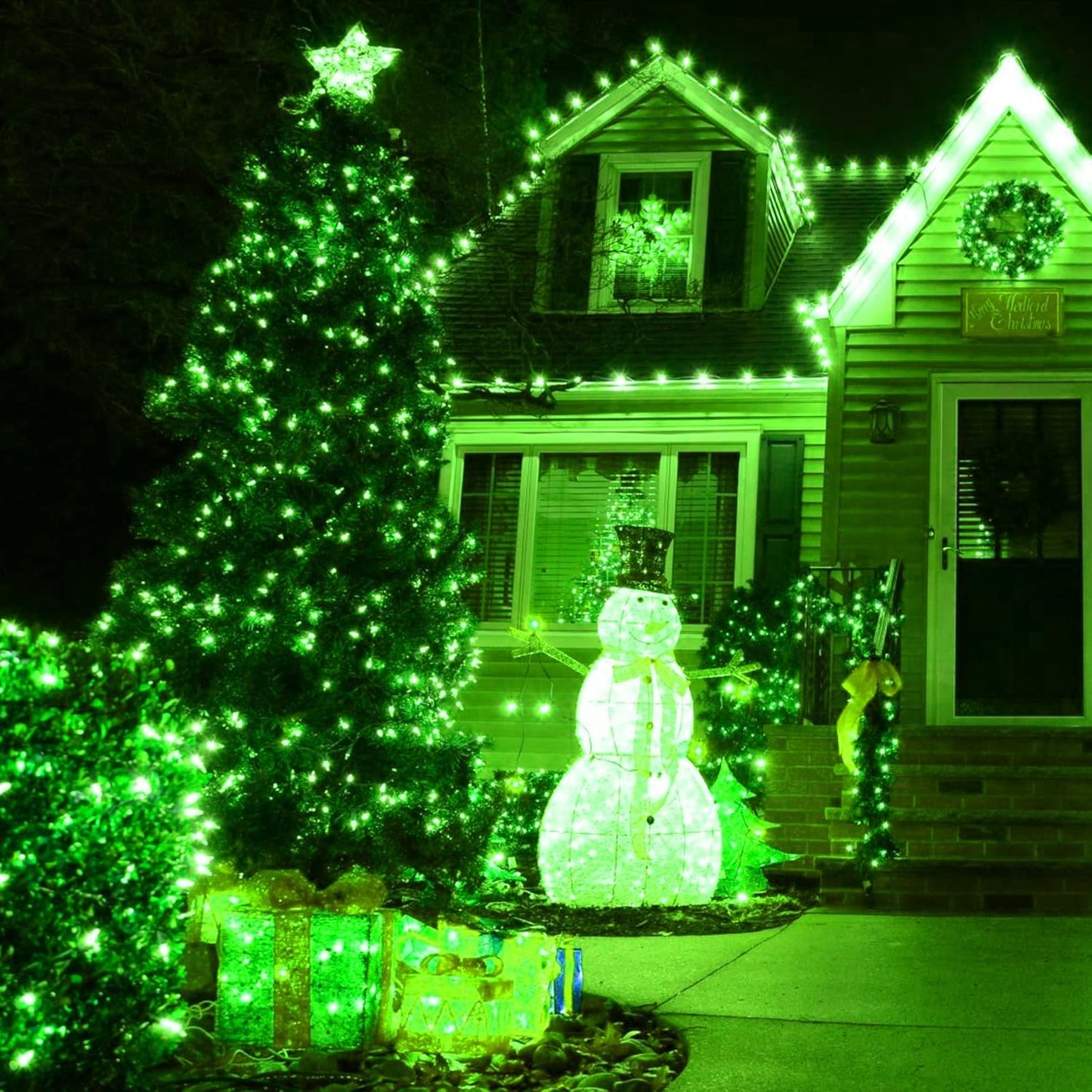 Uptotop Christmas 100 Count String Light, 20FT Plug in Waterproof String Light Decorations for St. Patrick's Day Party Carnival Supplies, Outdoor Yard Garden Decor (Green)