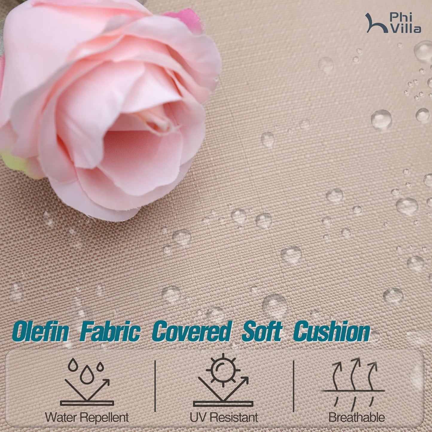 PHI VILLA 9 Pieces Outdoor Dining Table Set for 8, 60” Square Wrought Iron Table & Heavy-Duty Steel Swivel Chairs with Cushions, Large Dining Furniture Set for Patio, Deck, Yard, Porch