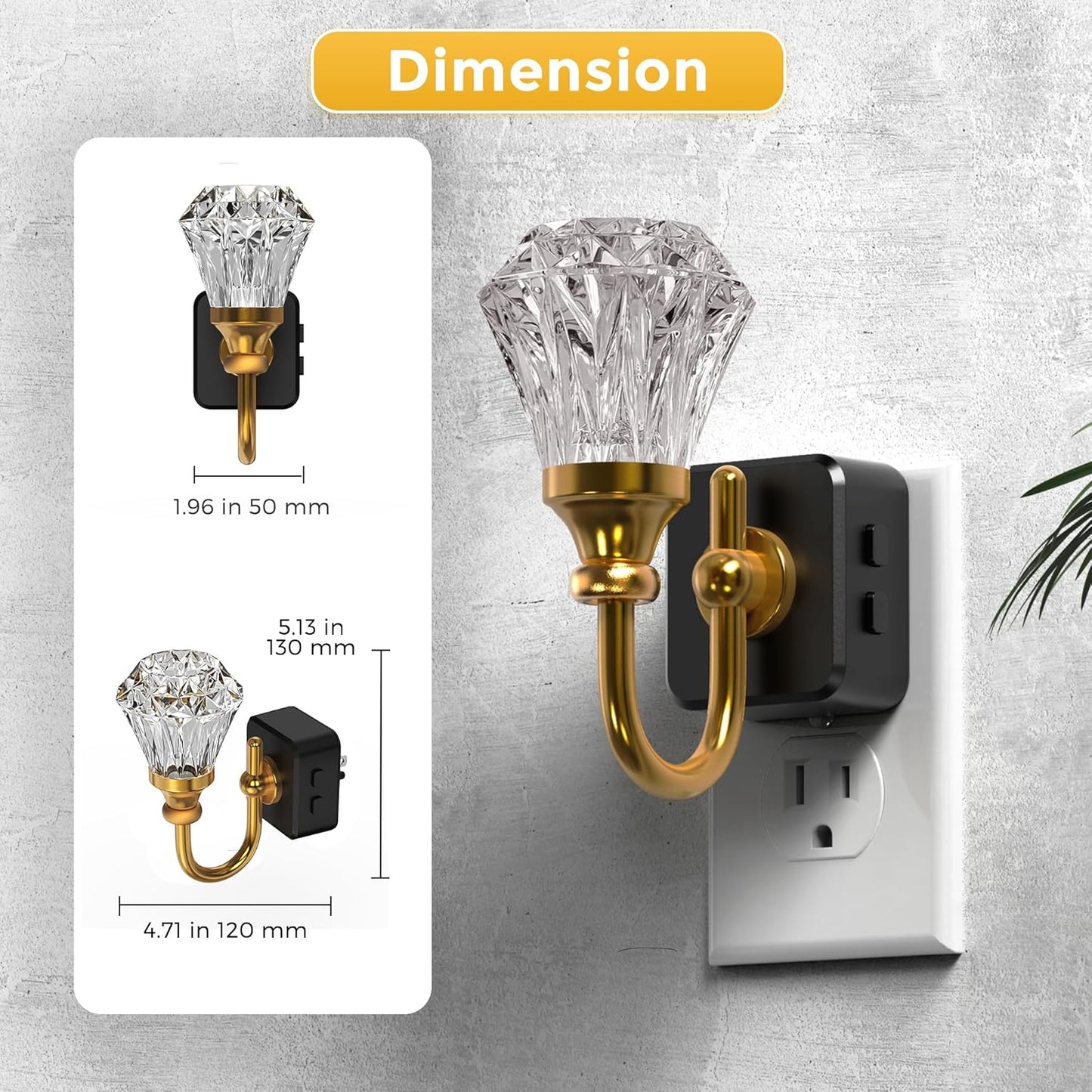 L LOHAS LED Night Lights Plug into Wall -10-Color Changing RGB Floral Night Lights with Auto Sensor, 3 Brightness Levels, Rotatable Plug in Nightlight for Bedroom, Nursery, Hallway, Gift