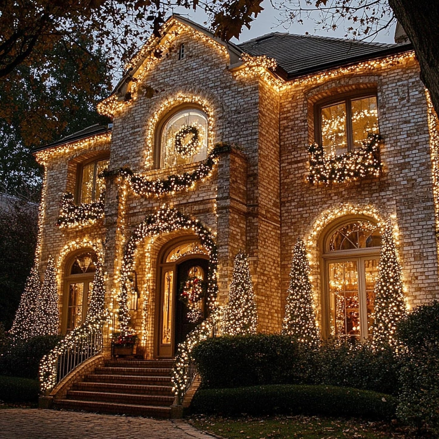 TW SHINE Christmas Lights, 20FT 100 Count Incandescent Mini Christmas Tree Light, Waterproof Xmas String Lights for Outdoor Indoor Home Party Yard Decorations, Gold