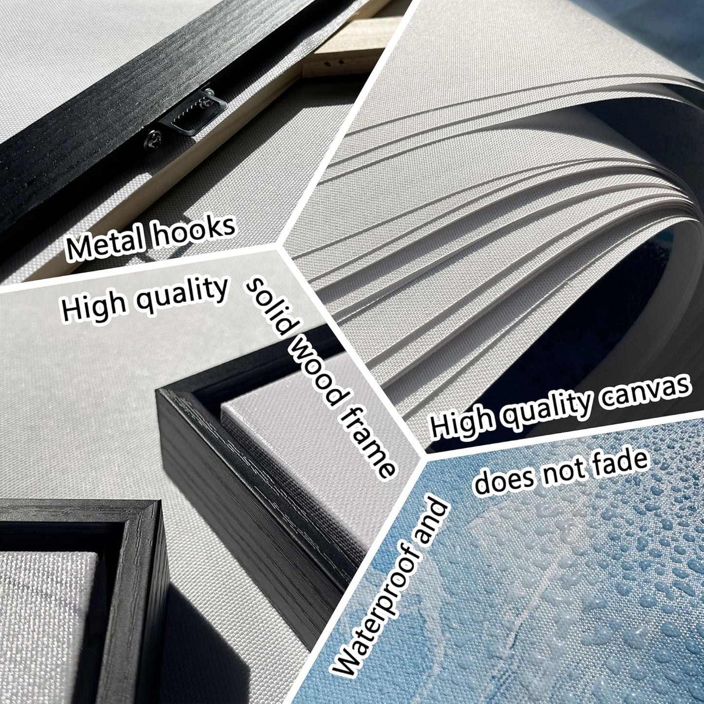 yiijeah Large Living Room Wall Art - Modern Wall Decor for Bedroom Office Decor Mountain Forest Landscapes Village Bridge Painting Framed Canvas Prints Ready to Hang Wall Pictures Home Decor