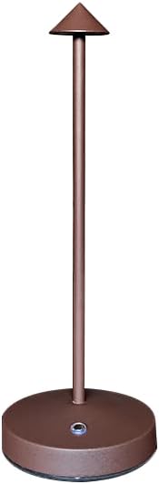 2 PACK Cordless Lamps,Battery Rechargeable Table Lamp,Portable Lamps,2 Level Brightness Dimmable Night Light,Minimalist Design,Cordless Table Lamps for Living Room/Restaurant/Couple Dinner(Rust)