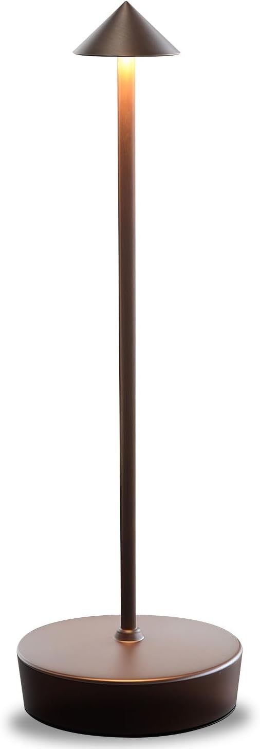 Rusty Cordless Rechargeable Table Lamp 7200mAh Portable Touch Control Led Waterproof Rust Table Lamp for Bedroom Reading