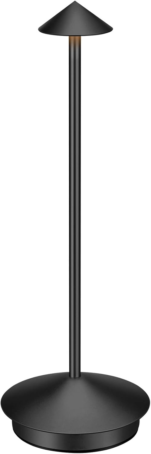 Portable Led Cordless Lamp Table Light, Rechargeable 6000mAh Battery Outdoor Table Lamp for Dinning Restaurant Patio Bedroom Camping, IP54 Waterproof, Dimmable