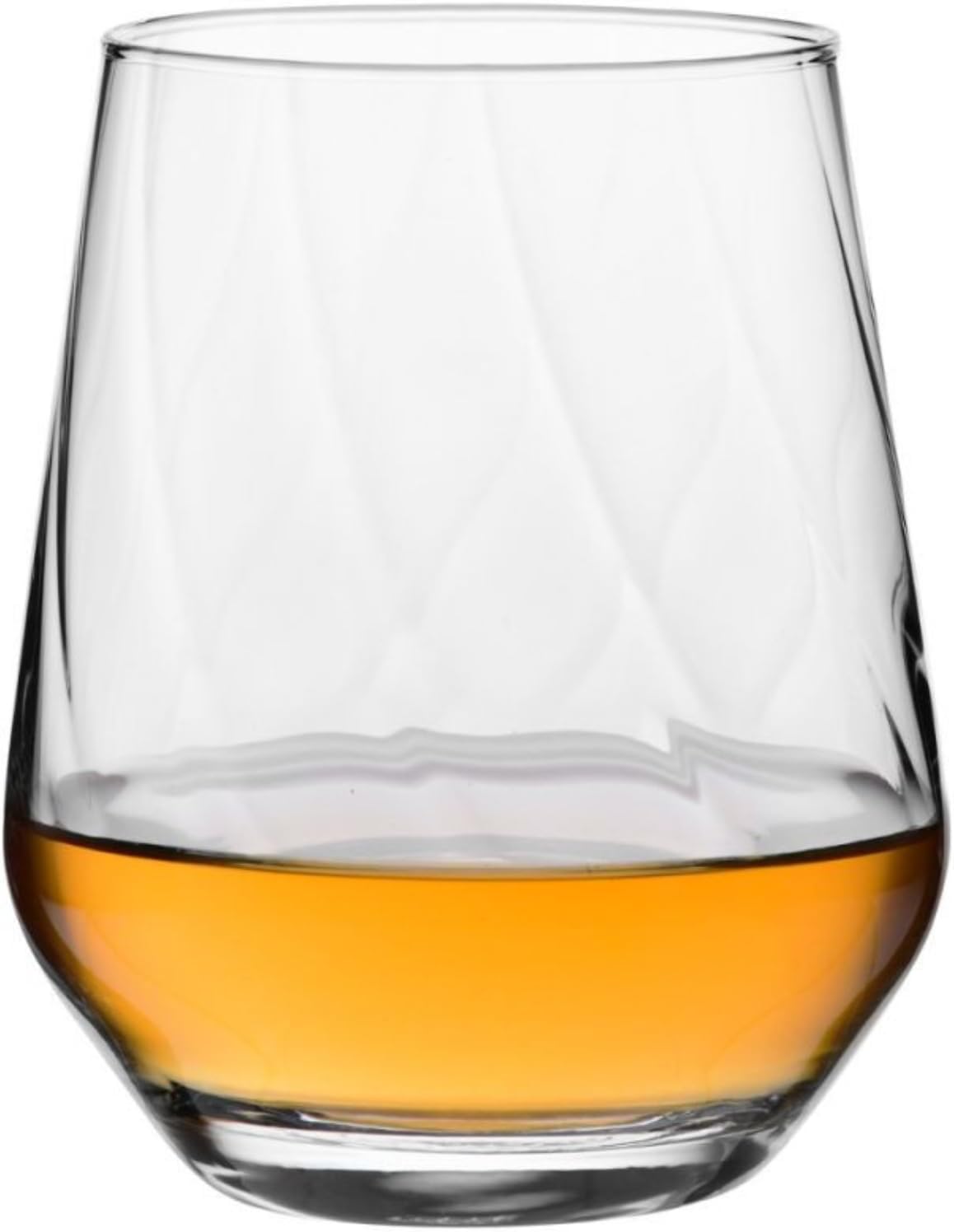 Krosno Textured Drinking Glasses,Set of 3, Water and Juice, Wine and Cocktails,14,54 fl. oz, Splendour LUMI Collection, Ideal for Everyday Use, Drinking Glasses, Dishwasher Safe, Made in Europe