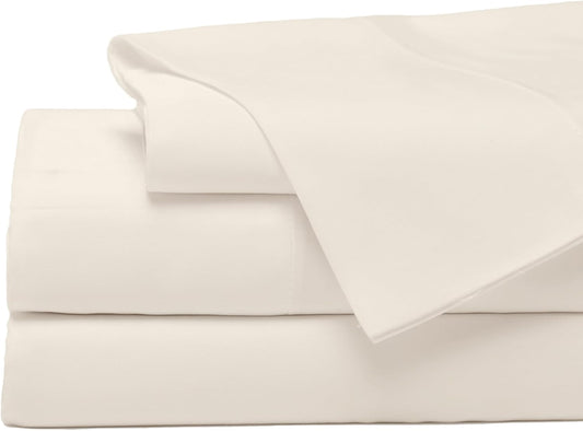 Cozy Earth Luxury Bed Sheet Set - 100% Viscose from Bamboo Fabric, Ultra-Soft & Breathable, Fits Regular & Deep Pocket Mattresses up to 20" - 4 Pieces Twin Sheet Set Oat