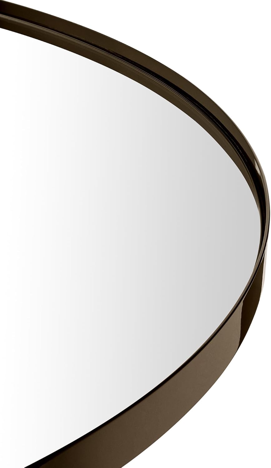 TEHOME 30 inch Oil Rubbed Bronze Round Mirror Dark Bronze Circle Wall Mounted Mirror Circular Round Mirror for Bathroom Vanity