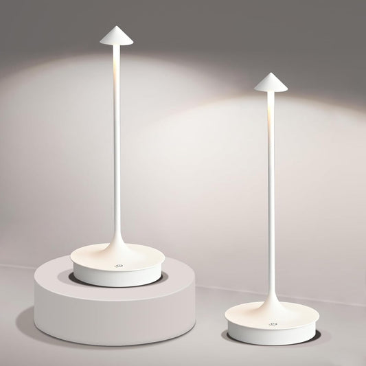 Cordless Table Lamp Rechargeable LED Table Lamps Battery Operated 4000mAh Touch Dimmable Wireless Lamp Waterproof Portable Outdoor Table Light for Restaurants and Dining Home Indoor/Outdoor Use