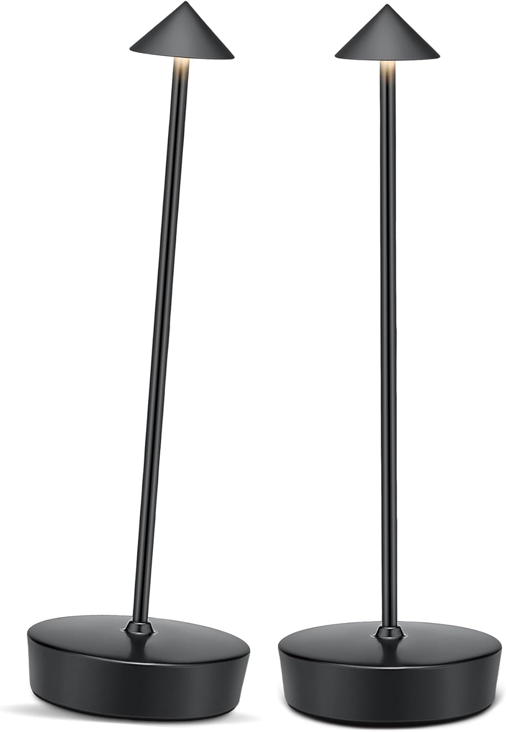 Cordless Led Table Desk Lamp 2 Pack, 7000mAh Battery Outdoor Table Light Waterproof for Restaurant Patio Camping Home Decor, USB-A Output, Brightness Memory, Dimmable