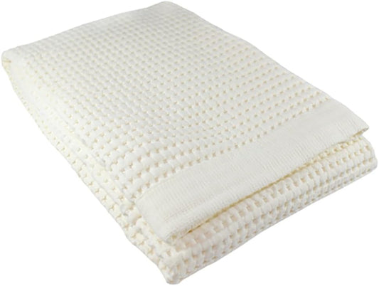 GILDEN TREE Waffle Towels Quick Dry Lint Free Thin Bath Towel, Modern Style (Cream)
