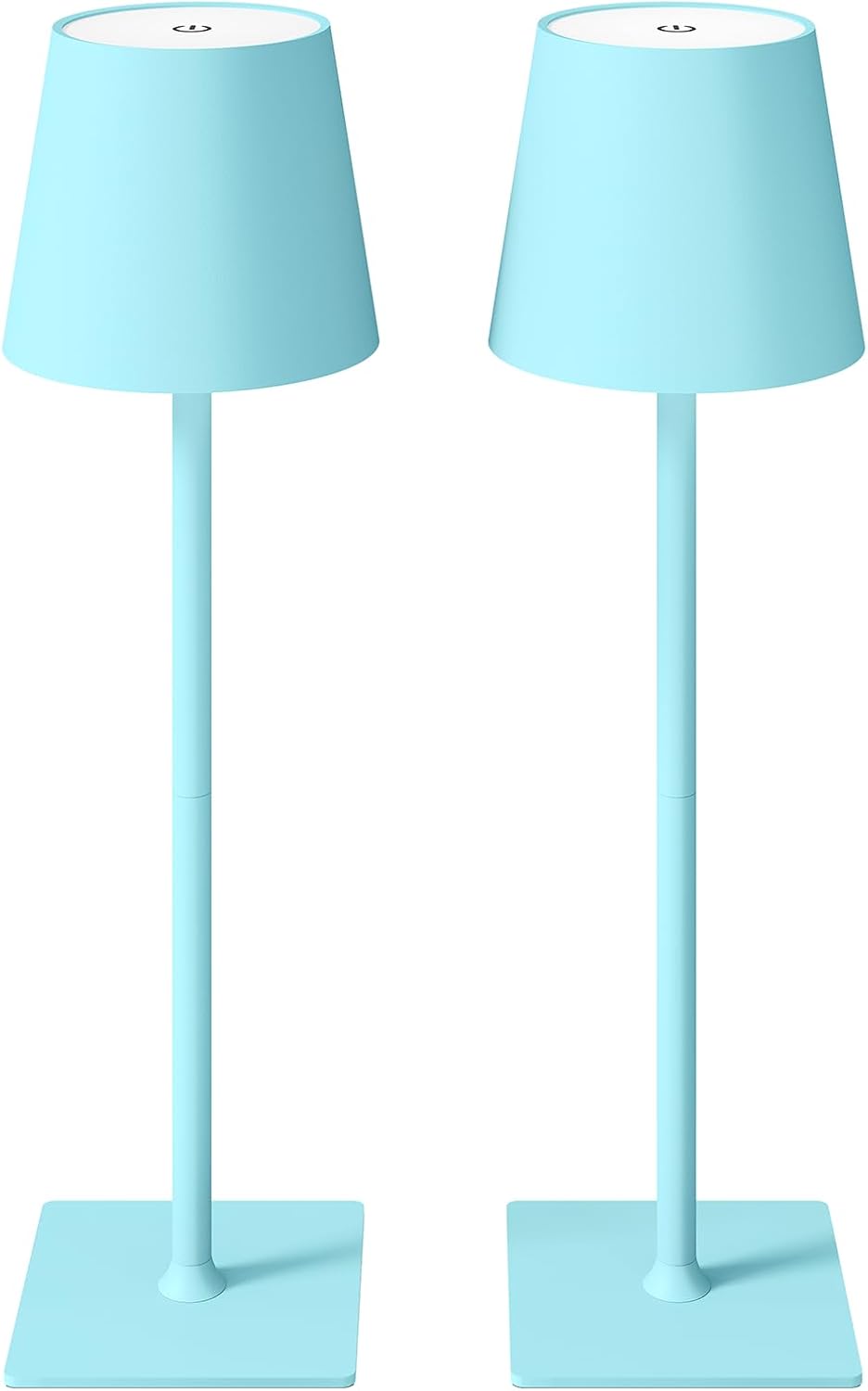 2 Pack Cordless Table Lamps, 3 Colors Stepless Dimming, 5000mAh Rechargeable Battery LED Desk Lamp for Bedroom/Couple Dinner/Desk/Cafe/Dining Room/Terrace