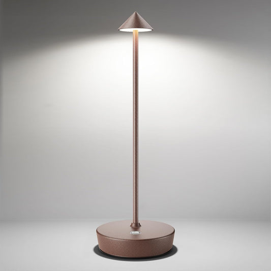 Cordless Table Lamps Rechargeable, 6000mAh Battery Operated LED Desk Lamp Outdoor Waterproof Portable Touch Dimmable Table Night Light for Patio Restaurant Dining Home Rust