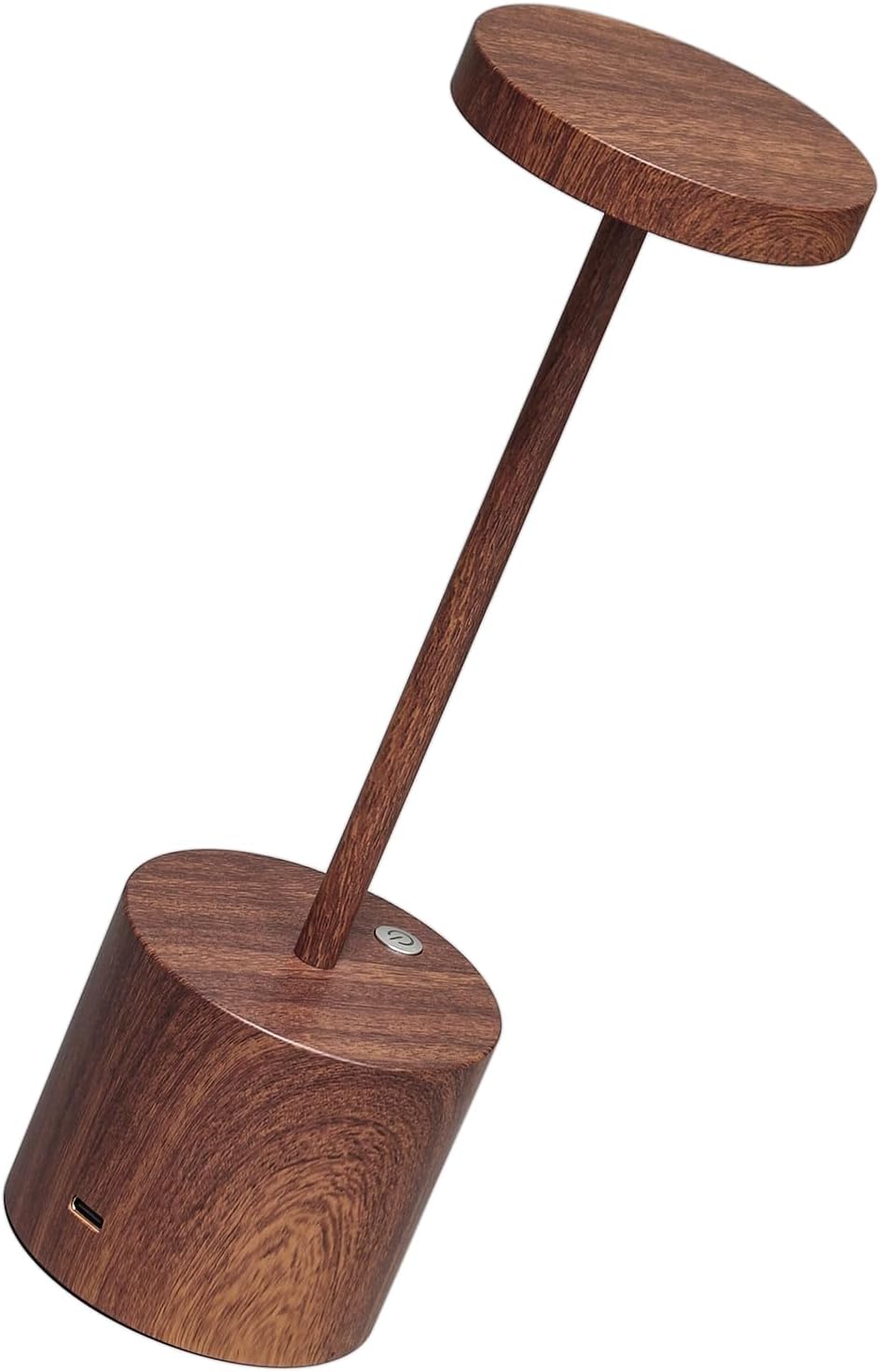 2 Pack Cordless Rechargeable Table Lamp, 3 Color Temperature & Dimmable, IP54 Waterproof Battery Operated Portable LED Light for Outdoor, Patio, Restaurant, Bedside, Shower (Wood)