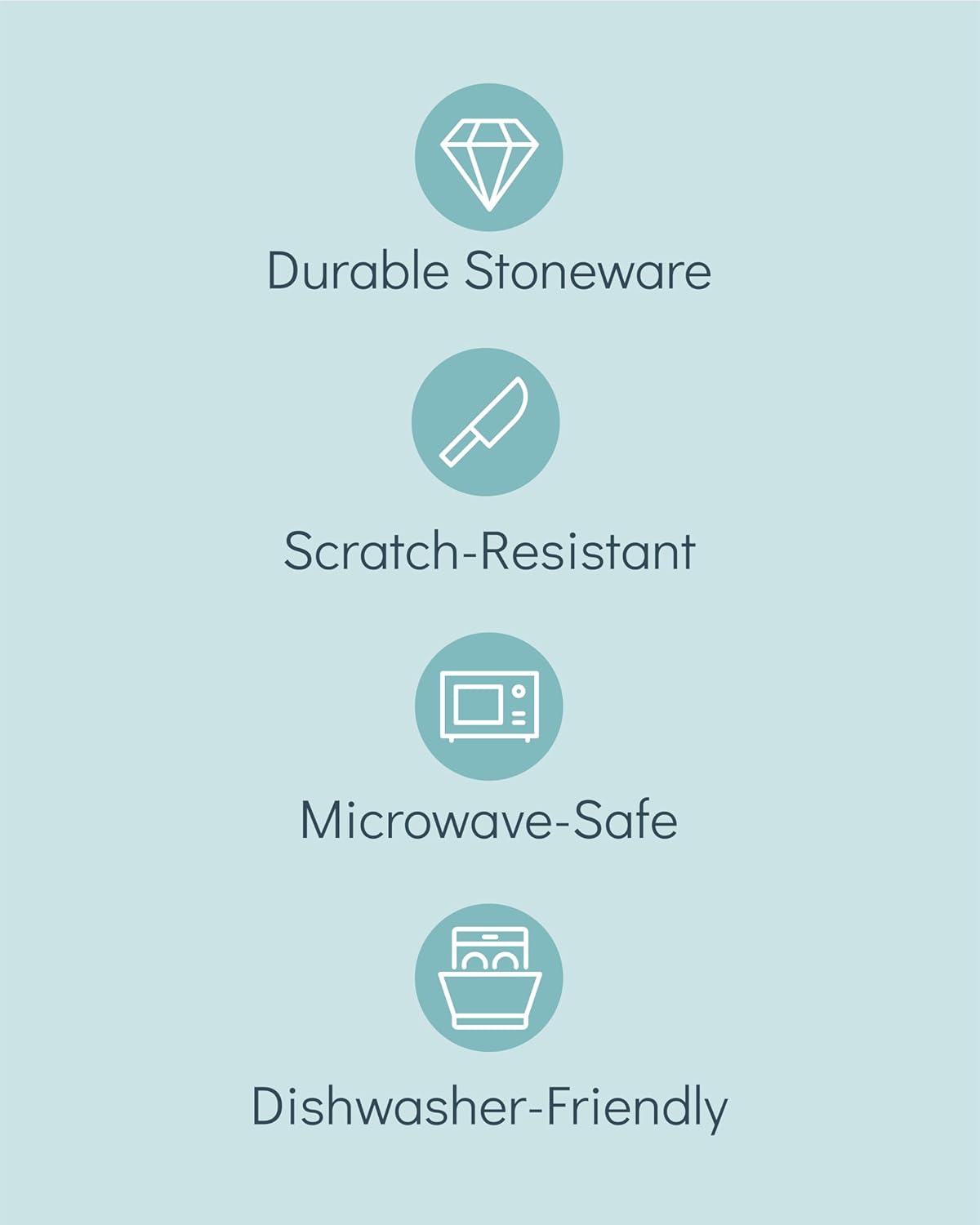 Stoneware Dinnerware Set for 8 People HYGGE 32-Piece - Elegant Scandi Design - Premium Dish Set - Bowl and Plate Set - Tableware for 8 People in a Ribbed Design - Pure Living in Beige