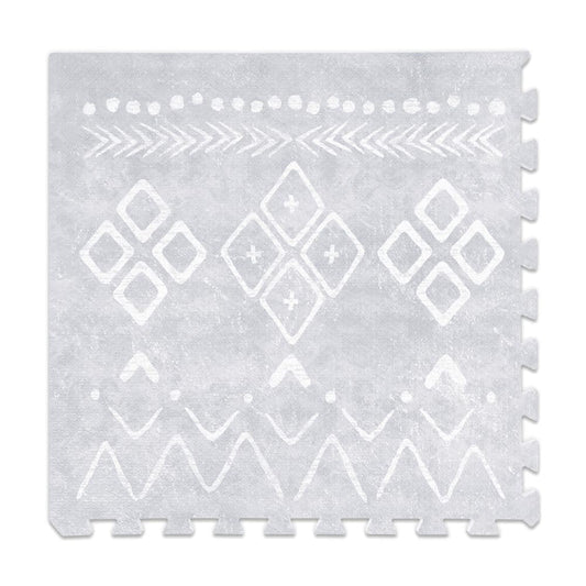 Lillefolk Baby Play Mat for Floor – 6x6ft Gray | Soft Non Toxic Premium EVA Foam Tiles for Tummy Time, Crawling & Playroom – Waterproof for Hard Floors Mat for Babies & Toddlers (9 Tiles)