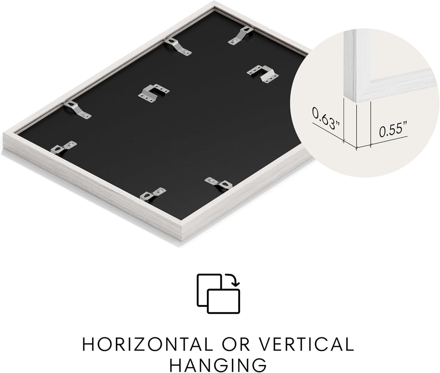 HAUS AND HUES Modern Abstract Wall Art - Blue and Green Living Room Art, Modern Artwork for Walls, Minimalist Picture for Living Room(Blue Tribal Shapes 2, White Frame, 16x20)