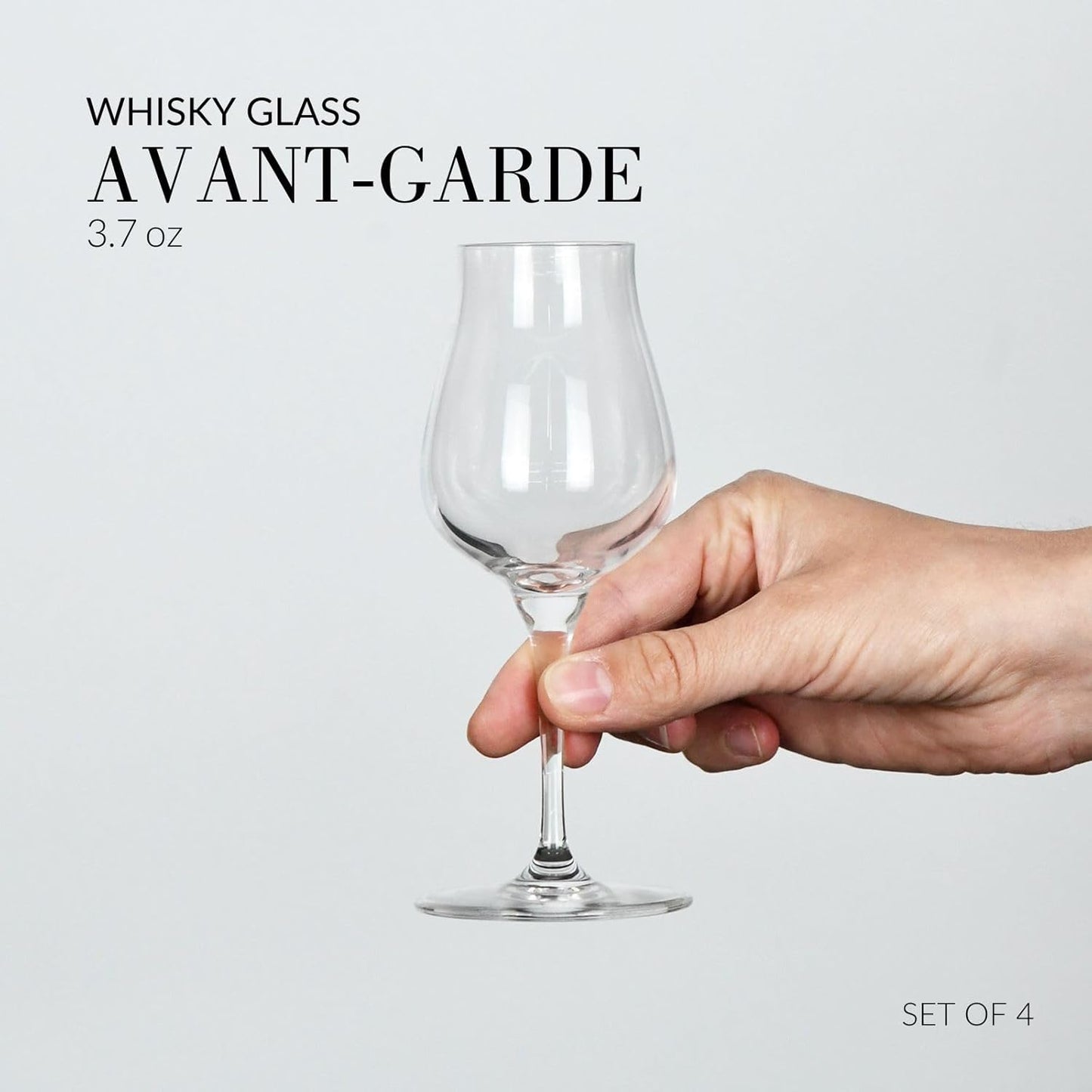 Krosno Brandy & Cognac Snifter Glasses Rum Tasting Gift Set | Set of 4 | 3.7 oz | Avant-garde Collection | For Home, Restaurants & Kitchen | Dishwasher Safe | Lead-Free Crystal Glass