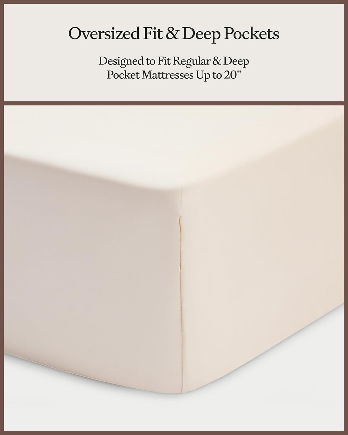 Cozy Earth Luxury Bed Sheet Set - 100% Viscose from Bamboo Fabric, Ultra-Soft & Breathable, Fits Regular & Deep Pocket Mattresses up to 20" - 4 Pieces King Sheet Set Oat