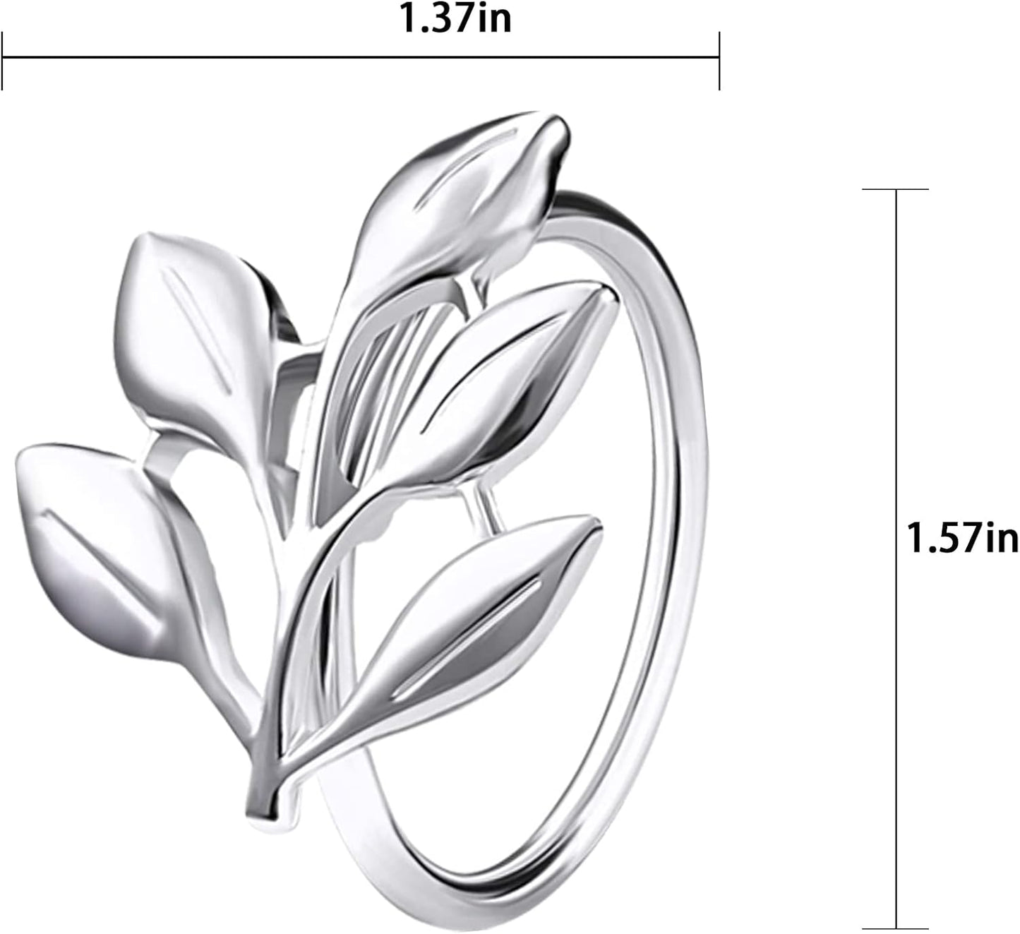 Legigo Sliver Napkin Rings Set of 12, Metal Leaf Napkin Ring Holders for Cloth Napkins, Fall Napkin Ring Buckles Bulk for Wedding Receptions, Christmas Thanksgiving Holiday Party Dinner Table Settings