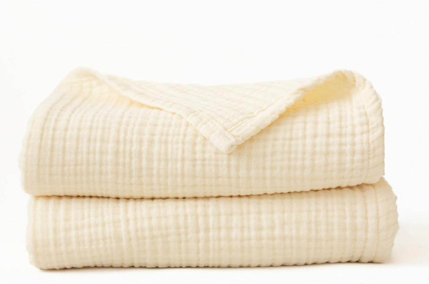 Muslin Bath Towels Pack of 2-32"x67" Inch Large Size, 100% Turkish Cotton, Thin, Soft, Quick-Dry, Lint-Free, Muslin Bathroom Towels (Natural, Pack of 2 Bath Towels)