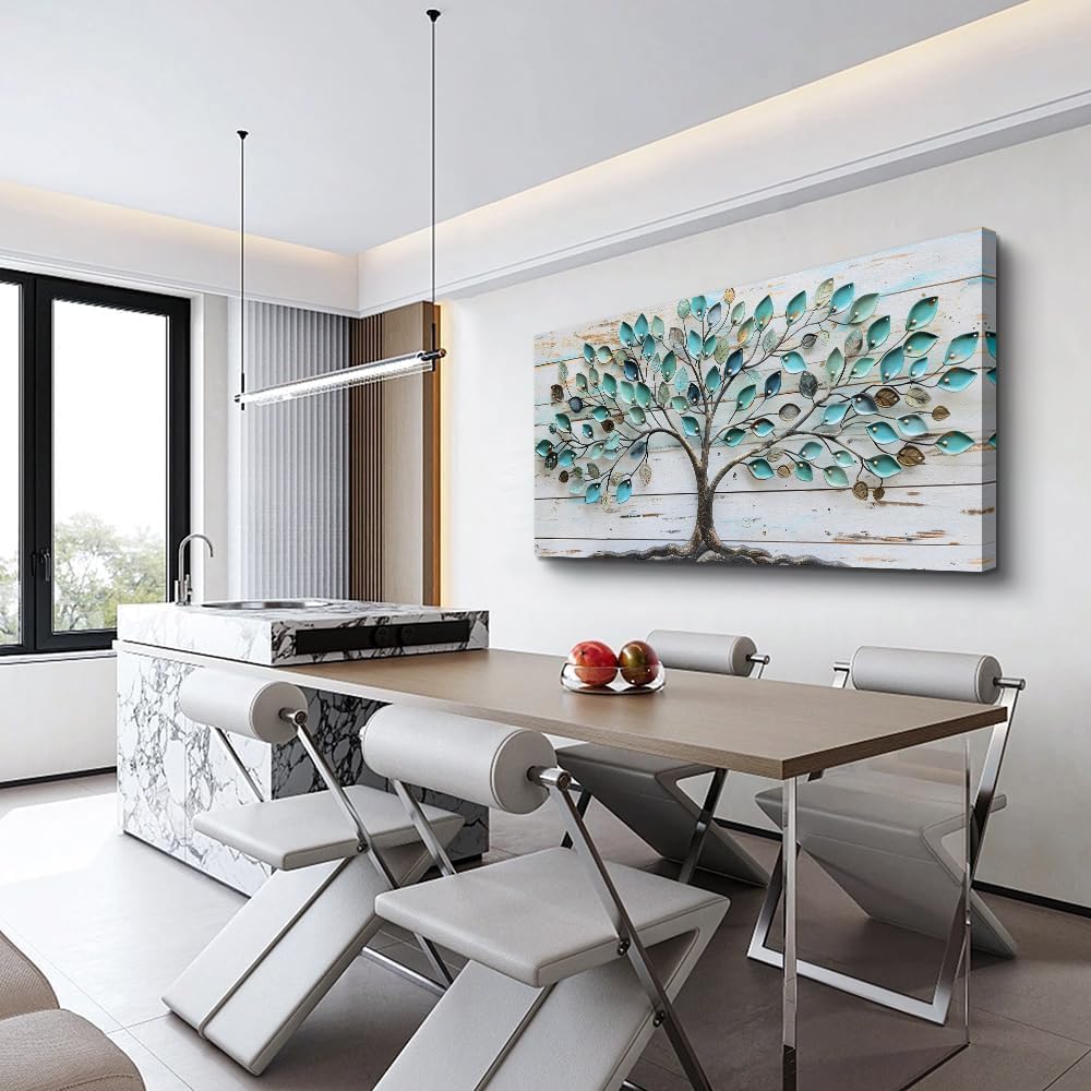 MHARTK66 Wall Art For Living Room Abstract Wall Decor For Bedroom Large Wall Art Canvas Prints Tree Landscape Picture Framed Artwork For Walls Office Paintings Modern Decorations For Home 24 X 48