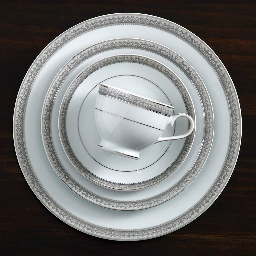 Mikasa Platinum Crown 40-Piece Dinnerware Set, Service for 8