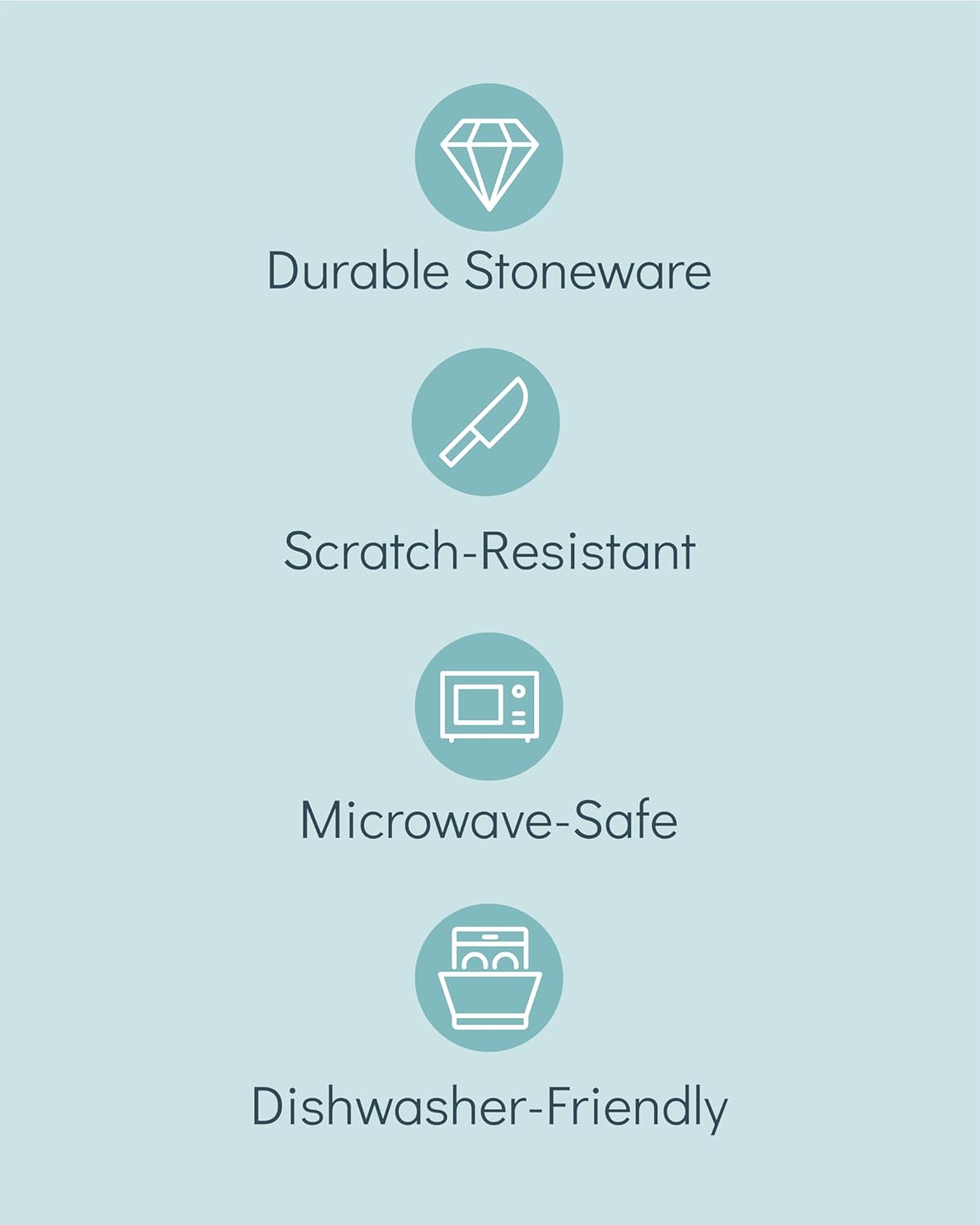 Stoneware Dinnerware Set for 8 People HYGGE 24-Piece - Elegant Scandi Design - Premium Dish Set - Bowl and Plate Set - Tableware for 8 People in a Ribbed Design - Pure Living in Beige