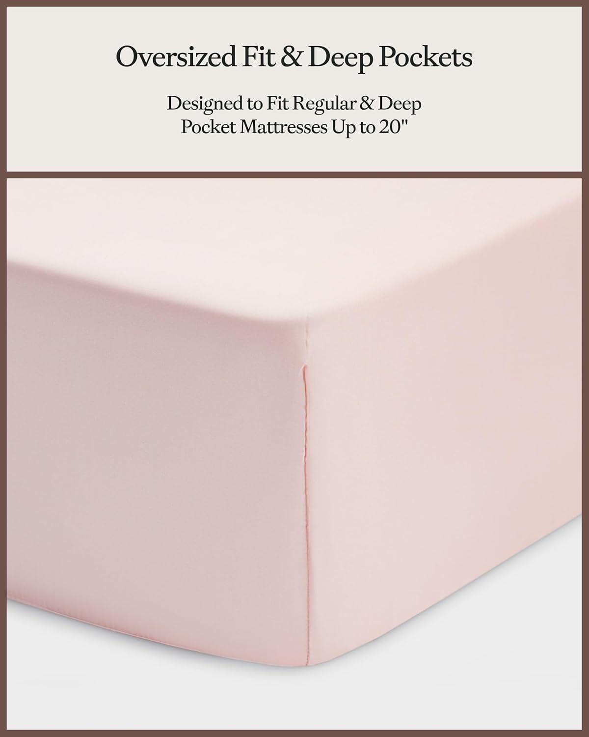 Cozy Earth Luxury Bed Sheet Set - 100% Viscose from Bamboo Fabric, Ultra-Soft & Breathable, Fits Regular & Deep Pocket Mattresses up to 20" - 5 Pieces Split King Sheet Set - Peony