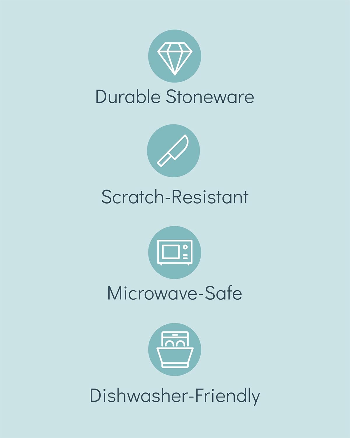 Stoneware Dinnerware Set for 4 People HYGGE 16-Piece - Elegant Scandi Design - Premium Dish Set - Bowl and Plate Set - Tableware for 4 People in a Ribbed Design - Pure Living in Beige