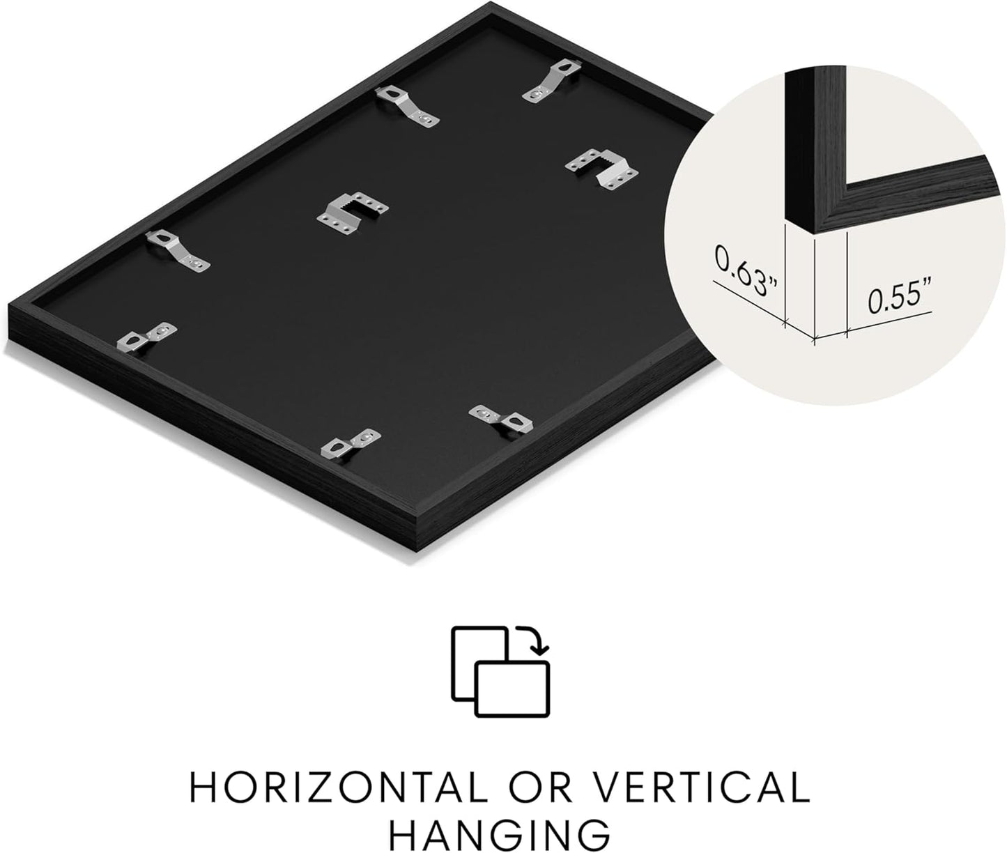 HAUS AND HUES Colorful Abstract Wall Art - Minimalist Retro Picture for Living Room Decor, Red and Pink Modern Wall Art Painting (Petals 1, Black Frame, 16x20)