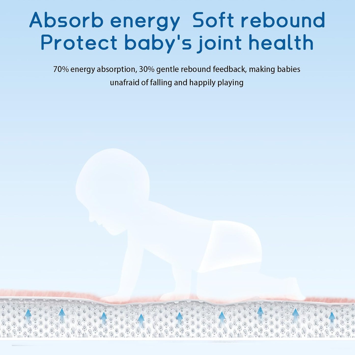 Baby Play Mat for Floor Tummy Time Mat Nursery Rug Muscle Area Rug Playroom Rug Tatami 74 * 50" Memory Foam 1.3" Thick Crawling For Babies,Toddlers, Infants, Kids,Floor(Pink)