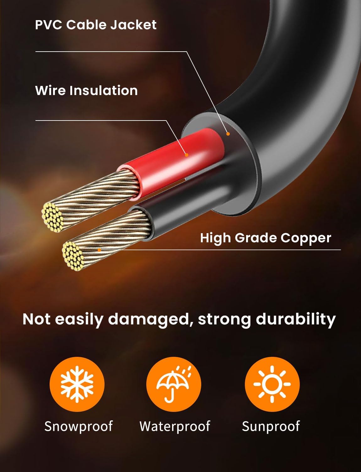 LED Outdoor String Lights 100ft ST38 Waterproof Patio Lights with 50 Vintage Shatterproof Bulbs(3 Spare), Dimmable Outside Hanging Edison String Lights for Backyard Porch Balcony Decor, Warm White