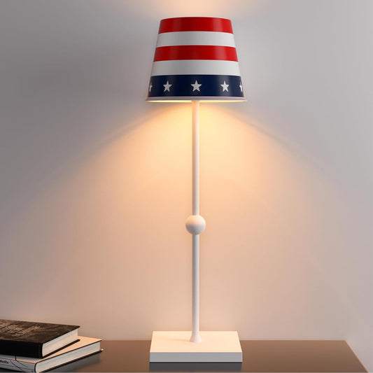 Rechargeable Cordless Table lamp with USB Port, 3 Touch Light Modes Minimalistic Table lamp, for Living Room, Bedroom, Outdoor, Restaurant(1 Count (Pack of 1), American Dream 05)