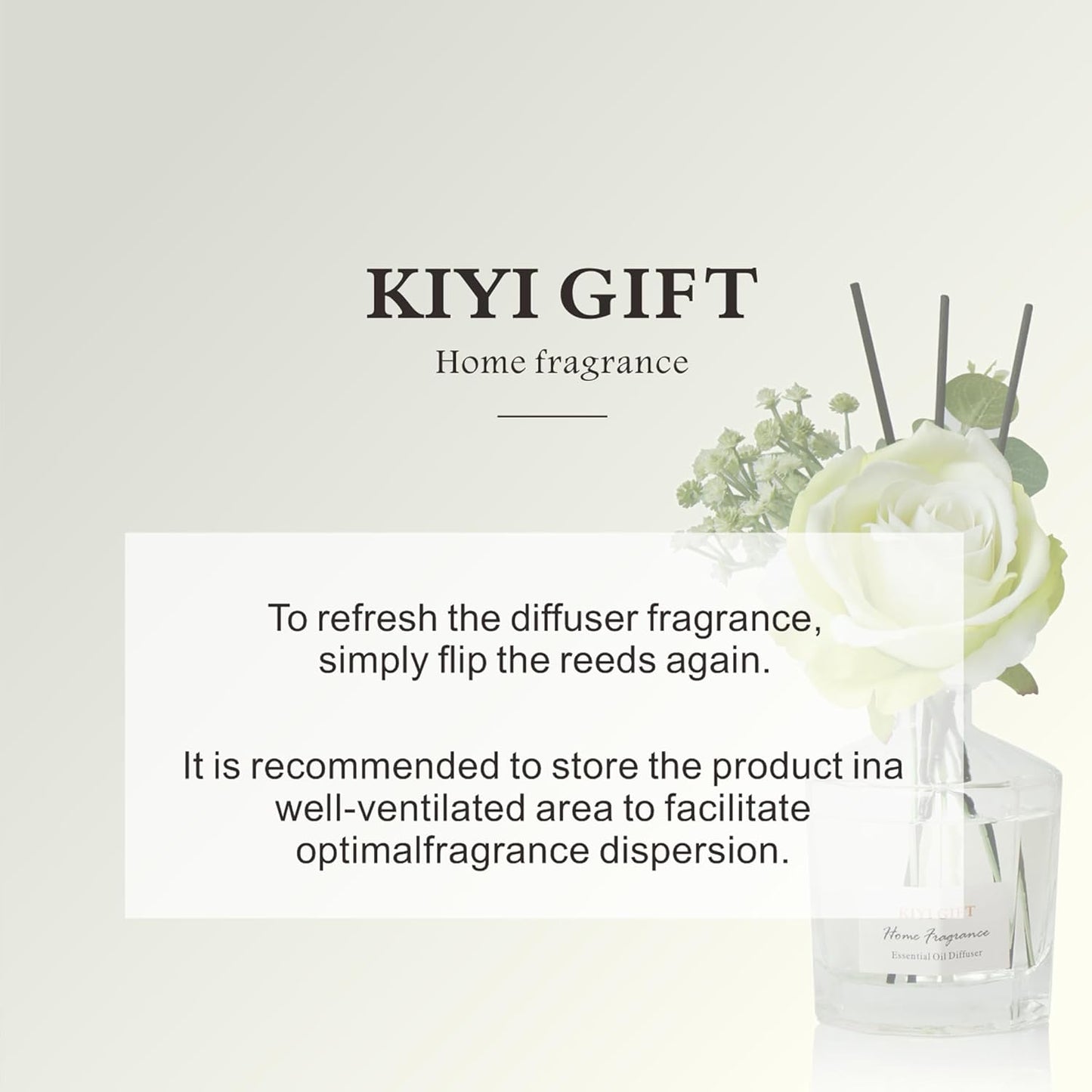 Reed Diffuser Set -8.4 fl oz Scent Diffuser with 6 Reed Sticks, Home Fragrance,Reed Diffuser for Bathroom Shelf Decore (Bellflower)