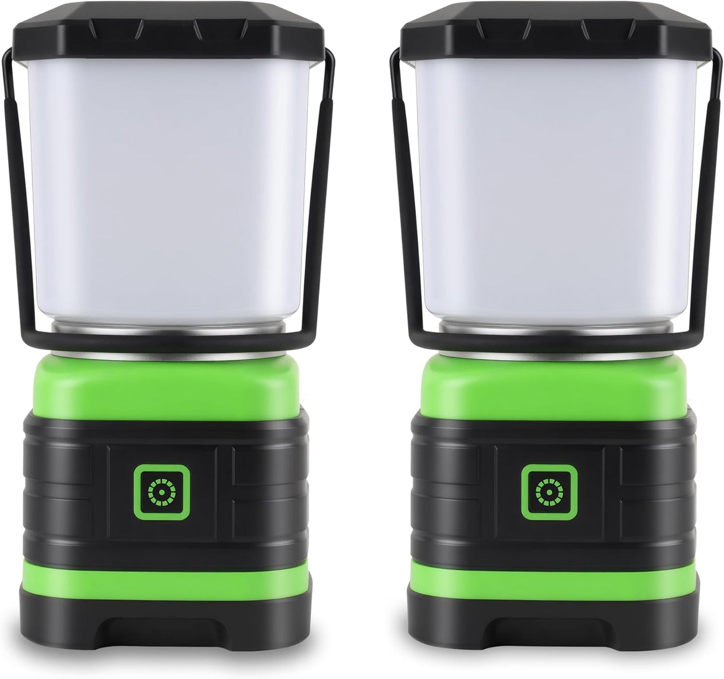 Lichamp LED Camping Lantern, Battery Powered LED Lights Camping Essentials, Portable Lanterns Flishlights for Emergency, Hurricanes, Outdoor Hiking, Power Outages, Survival Gear and Home Use, 2 Pack