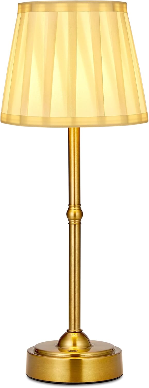 Portable Led Cordless Lamp Table Light 2 Pack, Rechargeable 6000mAh Battery Outdoor Table Lamp for Dinning Restaurant Patio Bedroom Camping, IP54 Waterproof, Dimmable