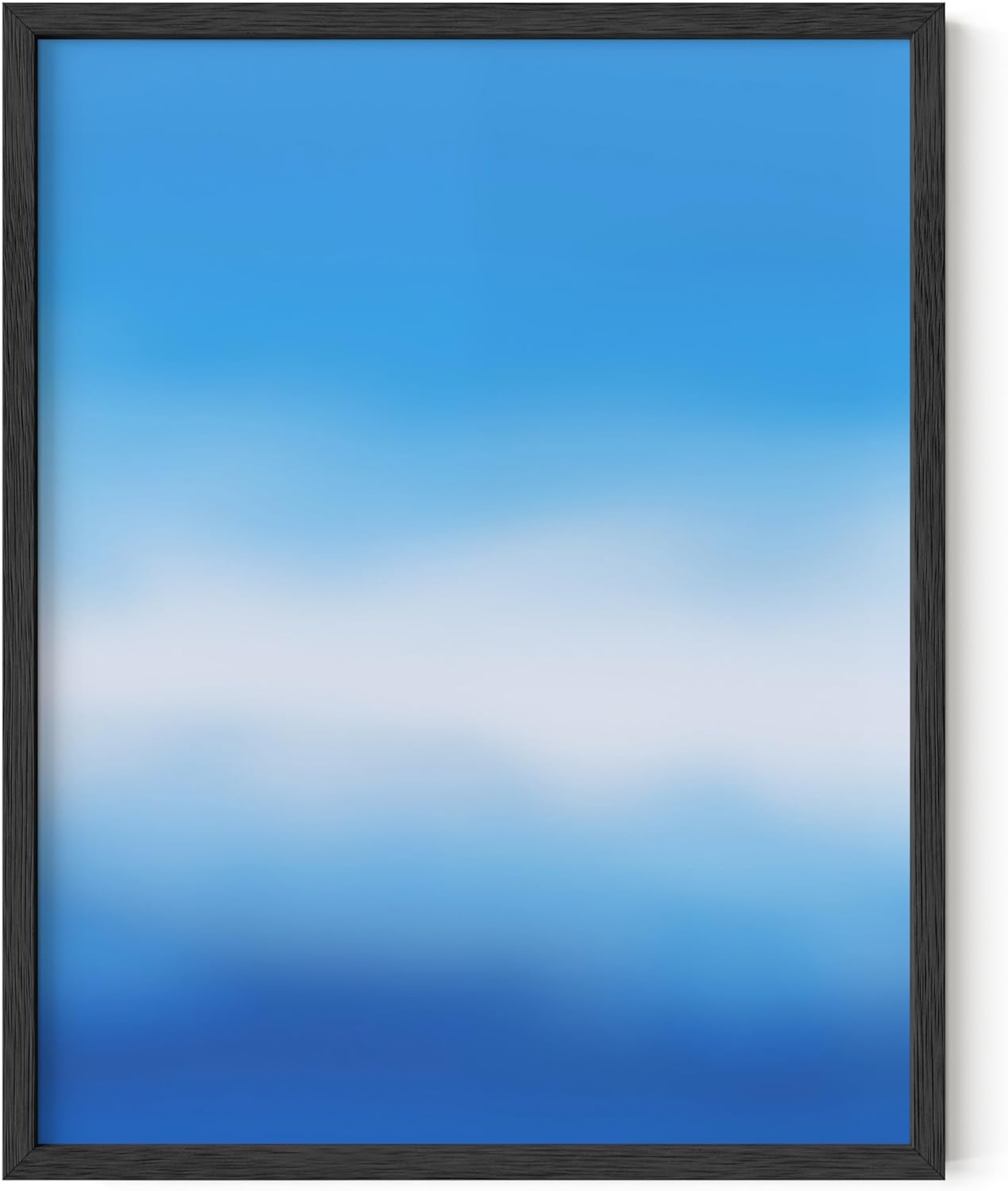 HAUS AND HUES Modern Abstract Wall Art - Blue and Green Living Room Art, Modern Artwork for Walls, Minimalist Picture for Living Room(Blue Tie-Dye, Unframed, 11x14)