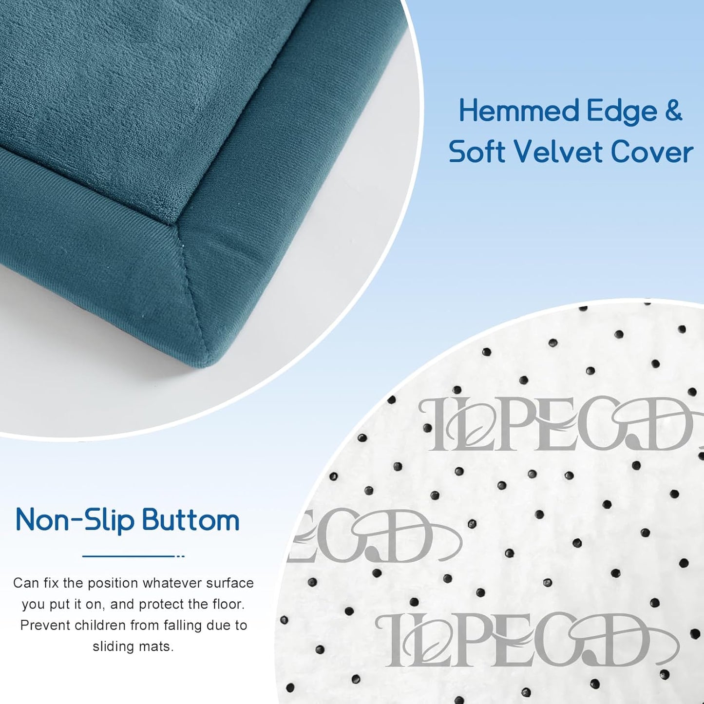 Baby Play Mat for Floor Tummy Time Mat Nursery Rug Muscle Area Playroom Rug Tatami 79"x118" Memory Foam 1.3" Thick Crawling For Babies,Toddlers, Infants, Kids,Floor(Green)