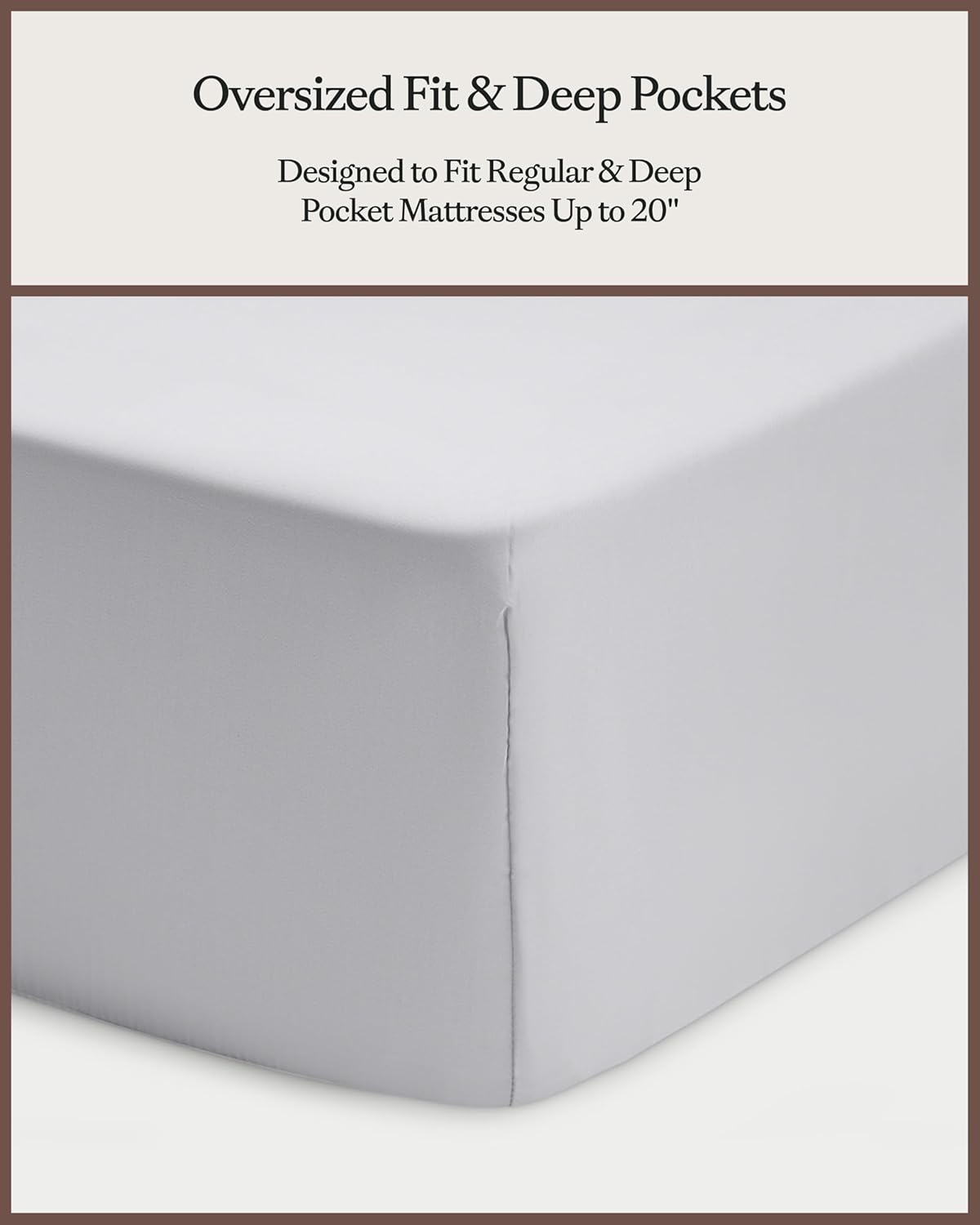 Cozy Earth Luxury Bed Sheet Set - 100% Viscose from Bamboo Fabric, Ultra-Soft & Breathable, Fits Regular & Deep Pocket Mattresses up to 20" - 4 Pieces Twin Sheet Set Gray