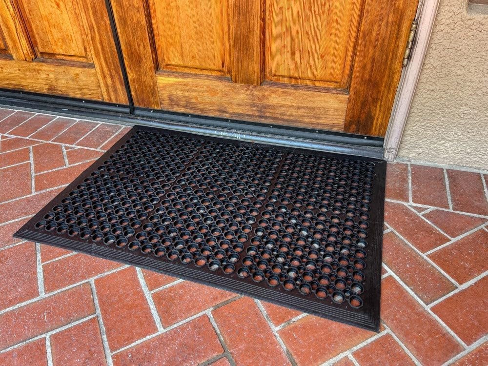 Envelor 2-Pack Anti Fatigue Rubber Mat Non-Slip Restaurant for Floors Bar Drainage Mat Doormat Door Mat Utility Garage Home Anti Slip Entry Mat 24 x 36 Inches