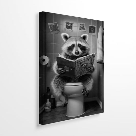 DIHSIEG Inspirational Canvas Wall Art Funny Bathroom Wall Art Print Poster, Frameless Canvas Decor,with Hook, Can be Placed on the Table,Motivational Prints,Dark 12x16 Inch