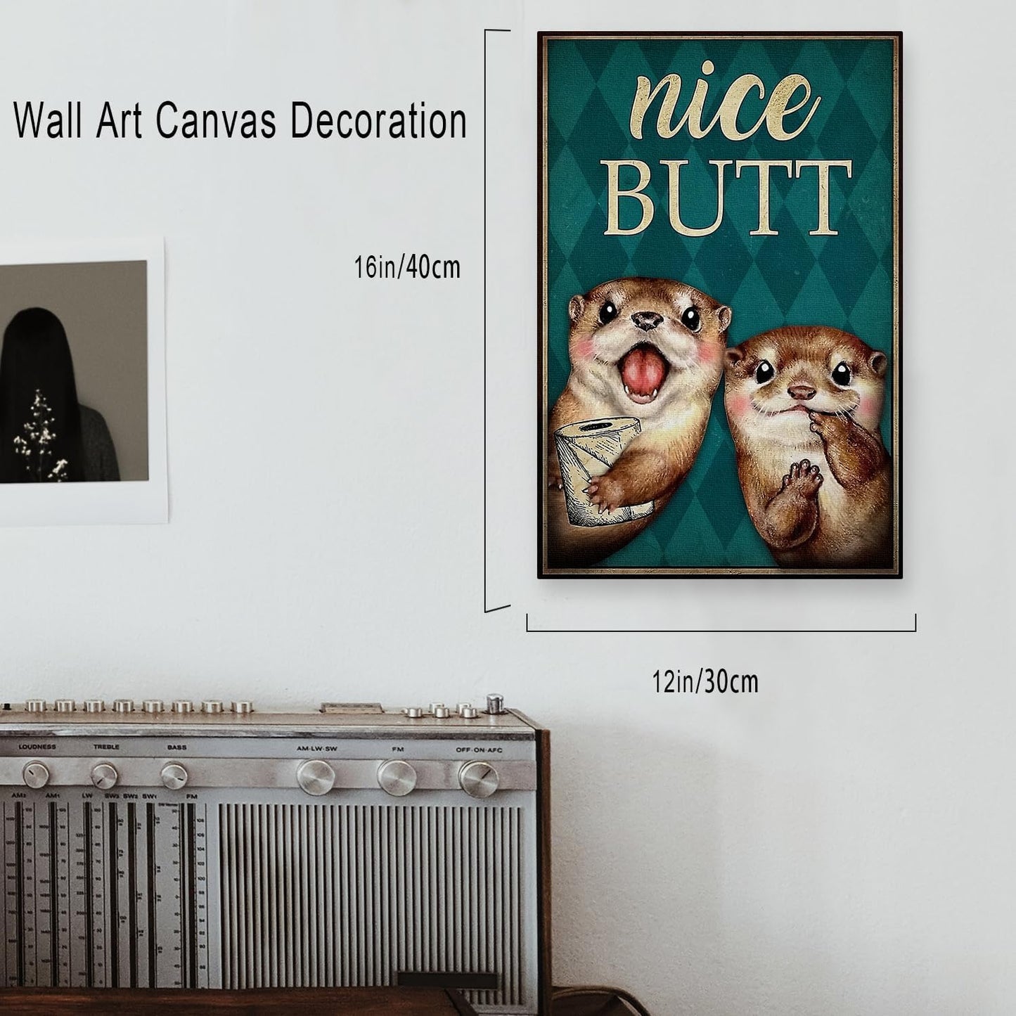 DIHSIEG Canvas Wall Art Print Frameless Floral Canvas Picture Poster, Motivational Wall Art Canvas Decor, Bedroom Canvas Prints, Dark Wall Art 12x16 Inch (dark green7)