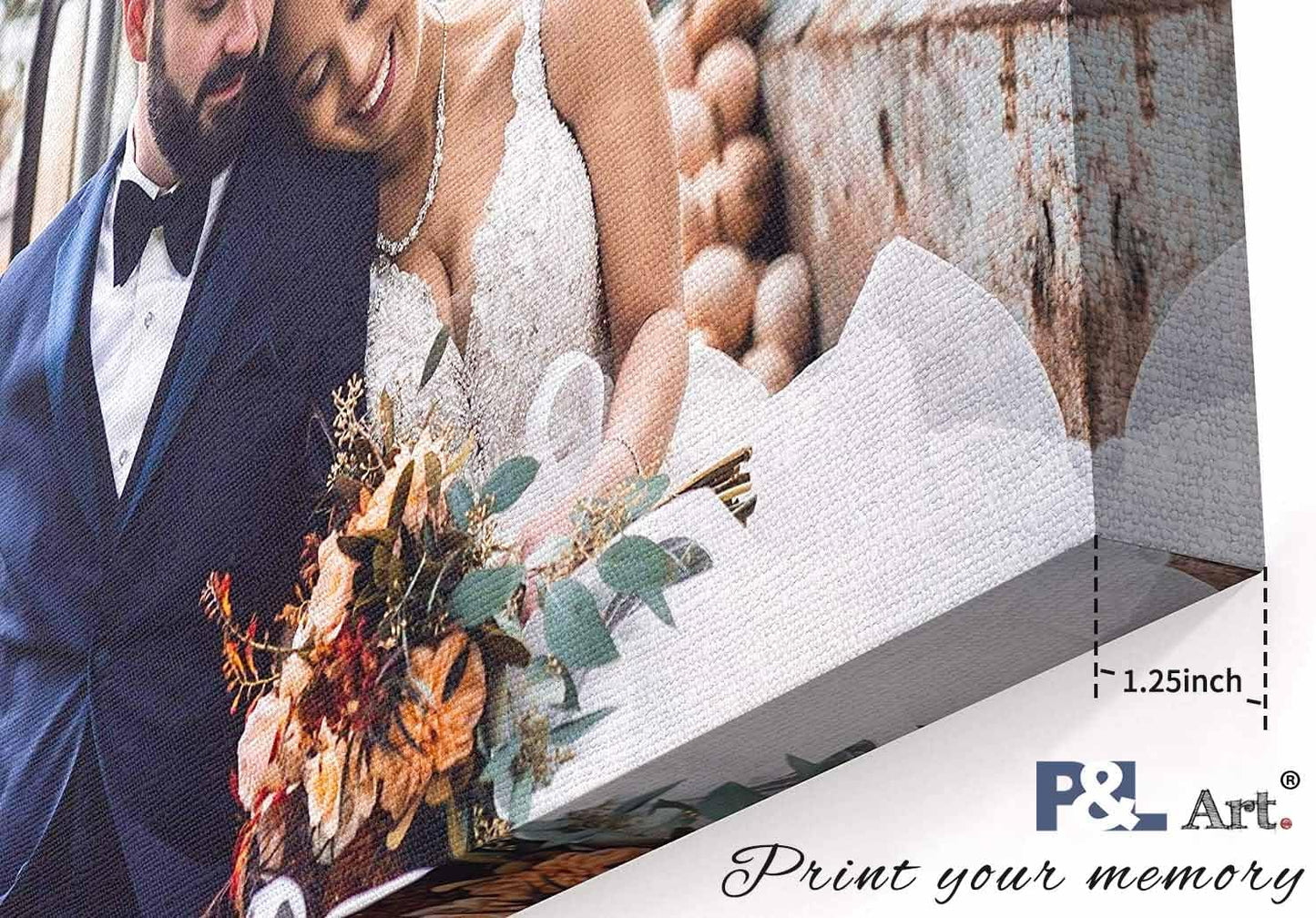 Personalized Custom Canvas Print: Photo to Framed Canvas Art (8x8) - Ideal for Home Decor & Gifts